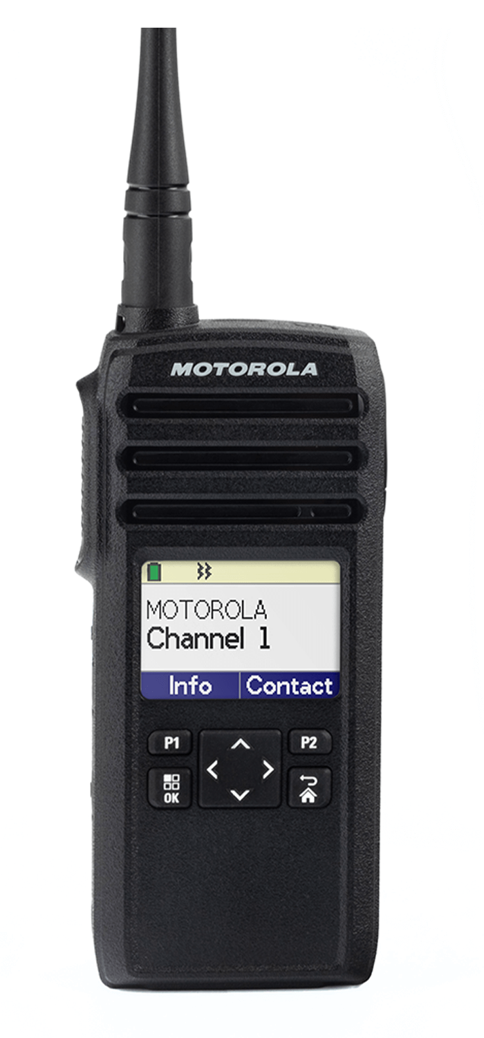 Motorola DTR600 two way radio front