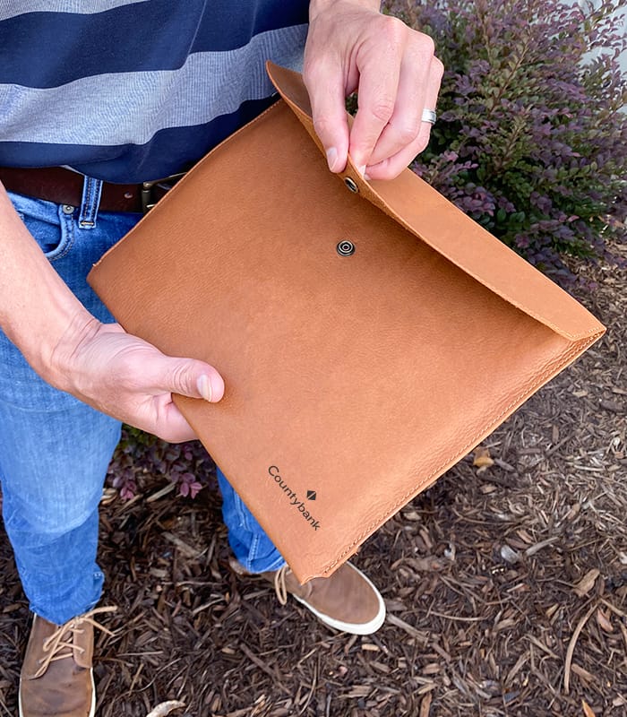 large leather envelope