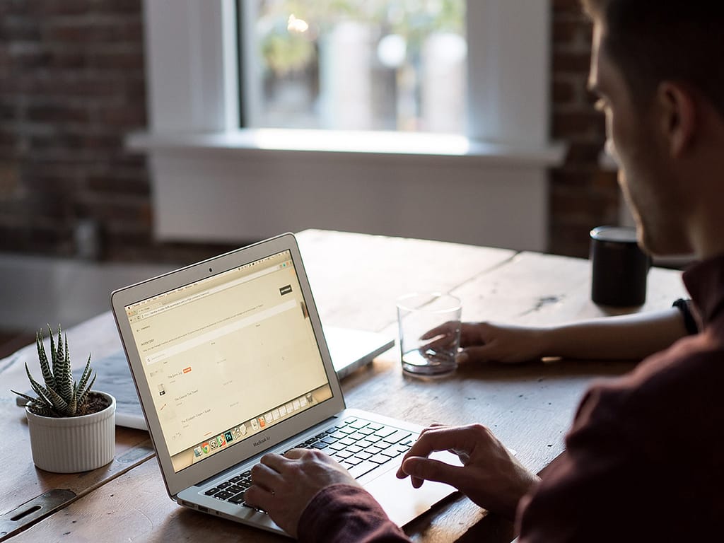 man on laptop