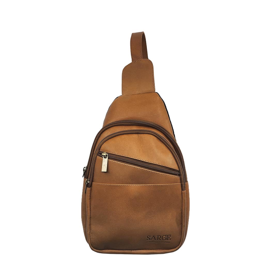 SLC-705 Front DORIAN | Leather Crossbody Sling Bag (SLC-705) - Image 2