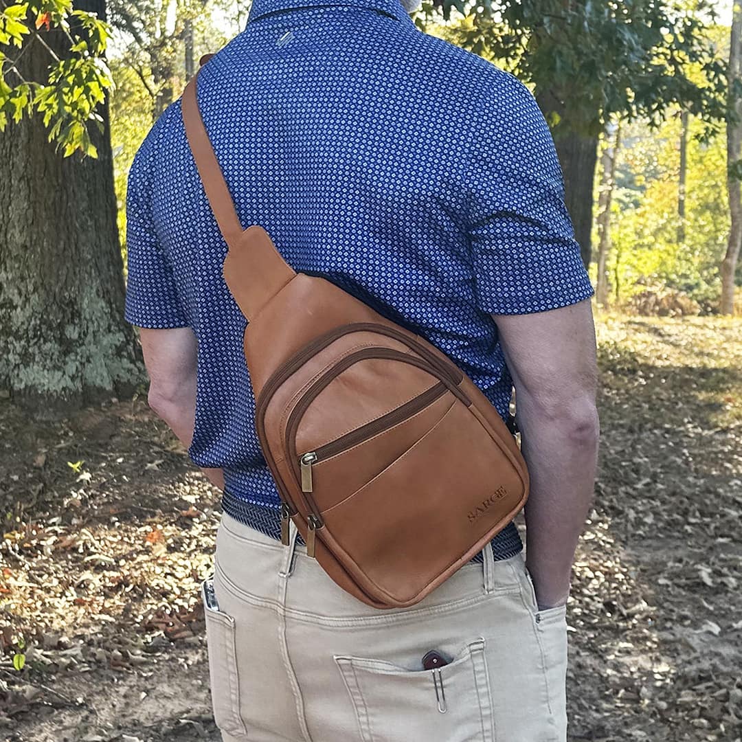 SLC-705 LS Back DORIAN | Leather Crossbody Sling Bag (SLC-705) - Image 4