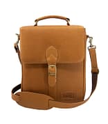 Leather whiskey tote