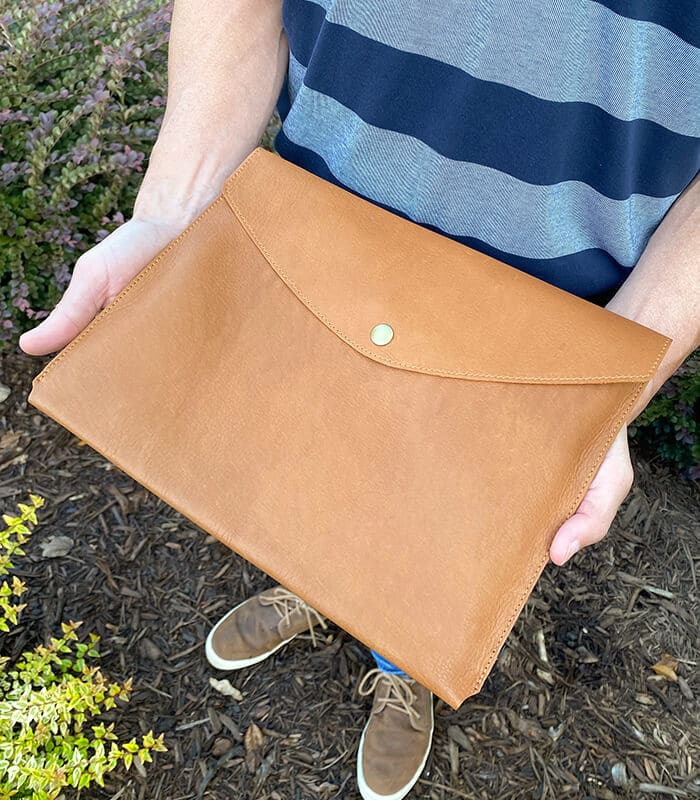 Large leather envelope