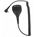 motorola PMMN4029 Remote Speaker Microphone with IP57 Rating, Coiled Cord and Swivel Clothing Clip- Intrinsically Safe