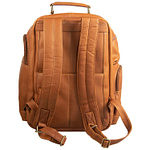 Leather backpack back angle