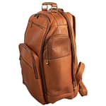 Leather backpack side angle