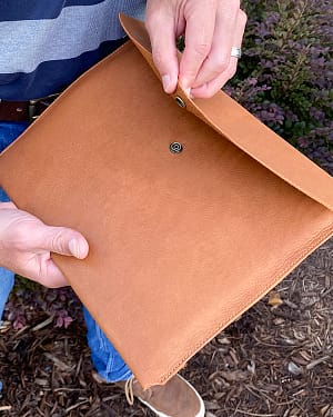 Large leather envelope