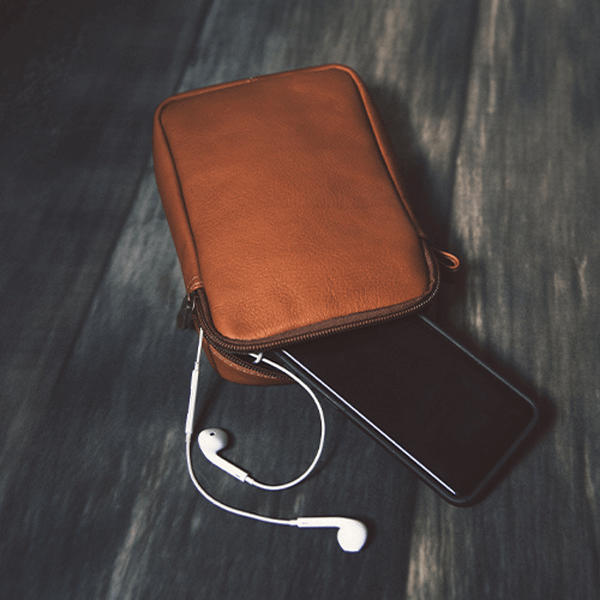 TESORO | Valuables Leather Zipper Pouch