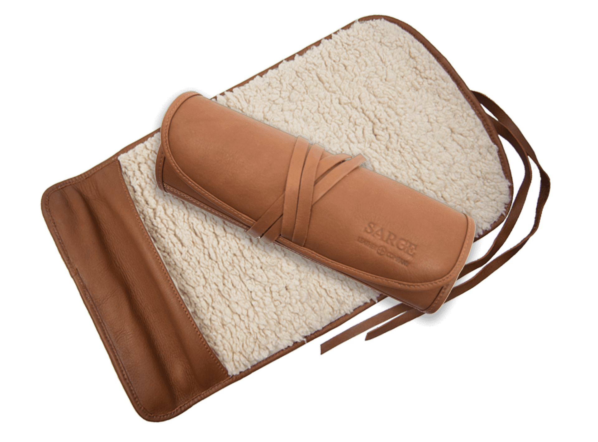 Canvas Leather Gun Cleaning Mat with Storage Pouches CT10007 - The